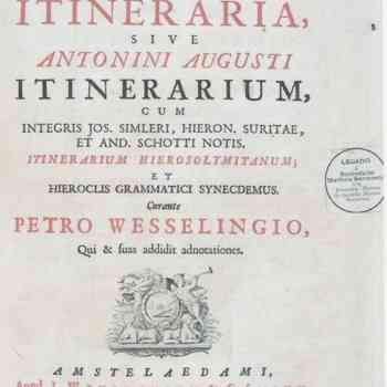 Click para ampliar. Pulsa en el nombre para ver la ficha. ITINERARIO ANTONINO, 1